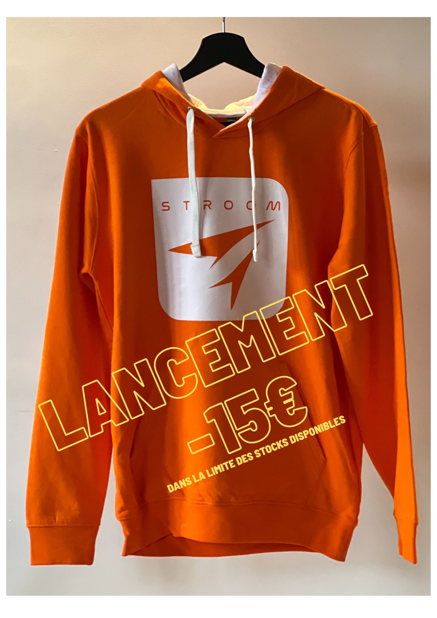 Sweat à Capuche Stroom - Orange signal (France)