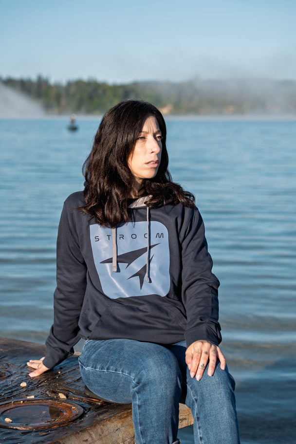 Sweat à capuche Stroom - Blue Deep (Unisexe assemblé en France)