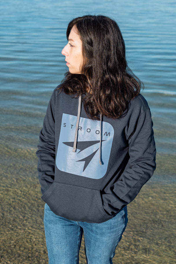 Sweat à capuche Stroom - Blue Deep (Unisexe assemblé en France)