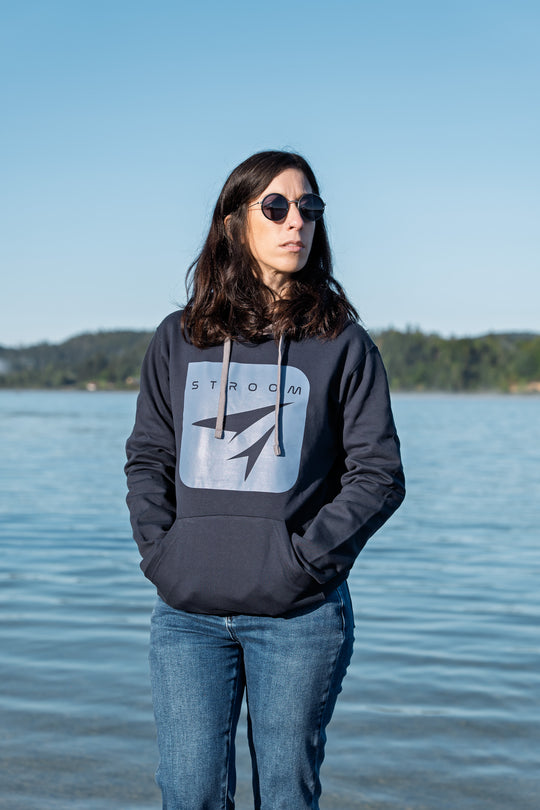 Sweat à capuche Stroom - Blue Deep (Unisexe assemblé en France)