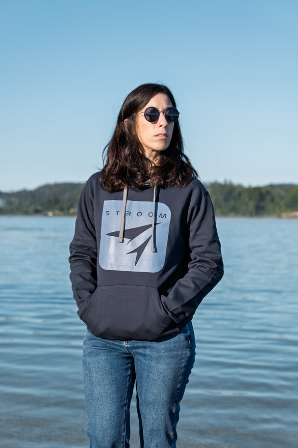 Sweat à capuche Stroom - Blue Deep (Unisexe assemblé en France)