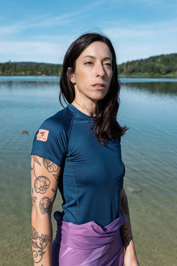 Haut Thermique seconde peau Stroom - SEKUND.S - Bleu Boréal - UNISEXE