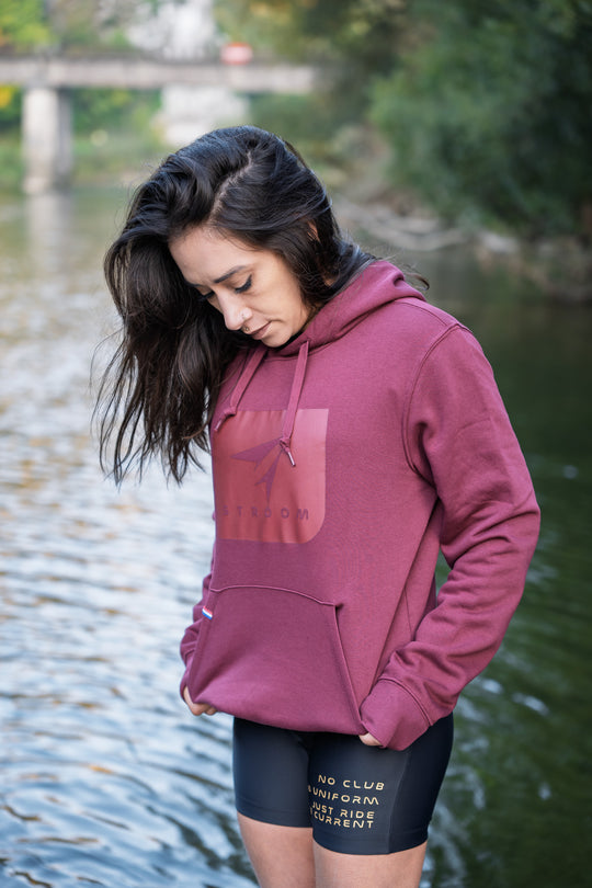 Sweat à capuche Stroom - Brume Pourpre (Unisexe Assemblé en  France)