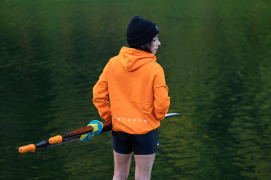 Sweat à Capuche Stroom - Orange signal (Unisexe - assemblé en France)