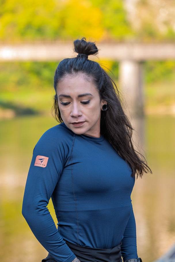 Haut Thermique seconde peau Stroom - SEKUND.L - Bleu Boréal - UNISEXE