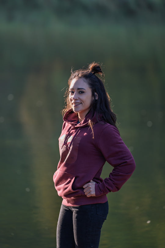 Sweat à capuche Stroom - Brume Pourpre (Unisexe Assemblé en  France)