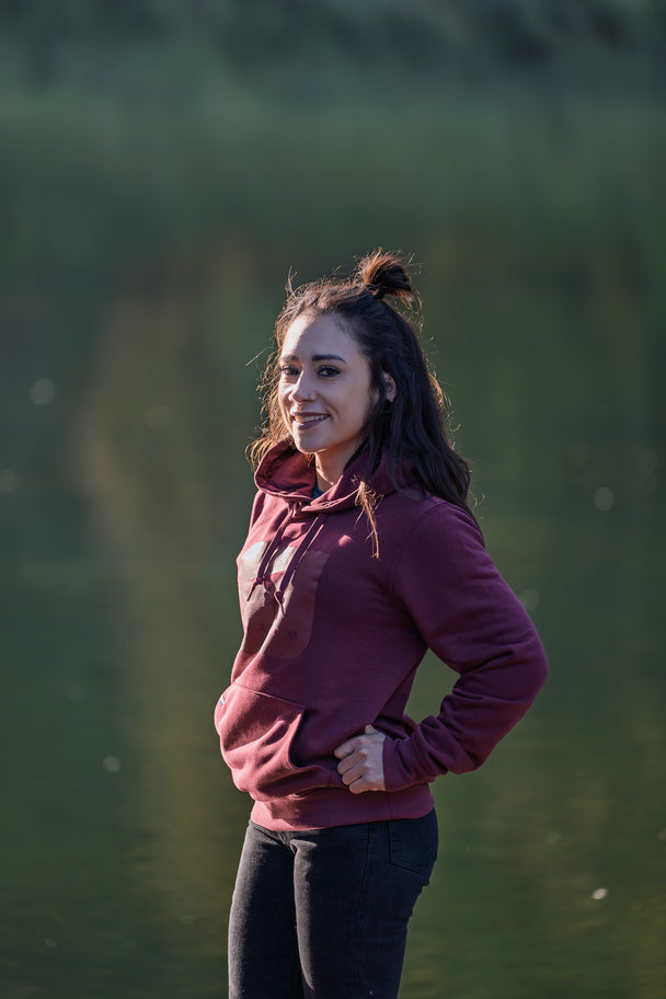 Sweat à capuche Stroom - Brume Pourpre (Unisexe Assemblé en  France)