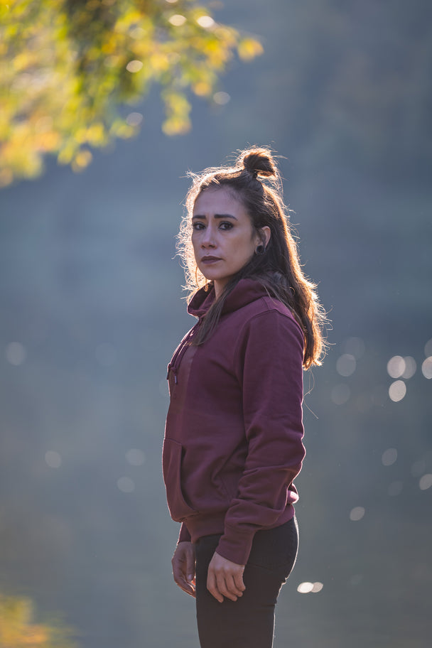 Sweat à capuche Stroom - Brume Pourpre (Unisexe Assemblé en  France)