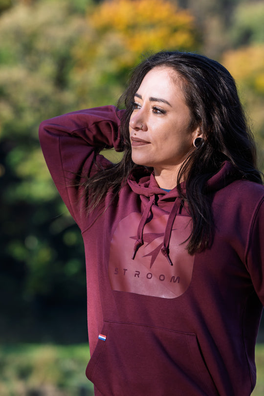 Sweat à capuche Stroom - Brume Pourpre (Unisexe Assemblé en  France)