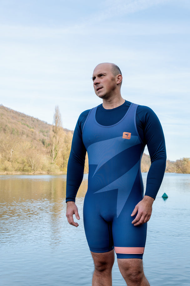 SELKA - Combinaison d'Aviron - Bleu Glacier | Homme